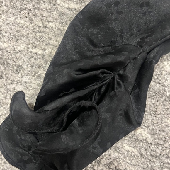 NWT SALONI Debbie Silk Mini Dress Long Sleeves Black Size 6 - Picture 5 of 10